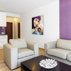 Poster on Photo Canvas as Custom Living Room Decoration