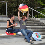 round seat cushion, suitable for use as a floor cushion