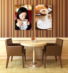 Q-Frame® wall frame for sophisticated café décor