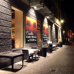 PVC Banner Basic as an advertising banner in the hospitality industry