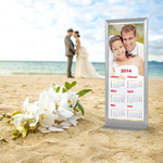 Table display stand size M with calendar motif