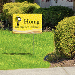Garden sign size 60 x 40 cm