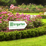 Garden sign as orientation aid or information sign in parks