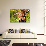 Poster with Custom Photos as Living Room Decoration
