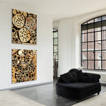 Floating frame for sophisticated decoration of waiting areas