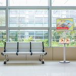 Display Stand Info Board B2 for Waiting Areas