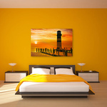 Poster with stretcher frame as an atmospheric wall art piece