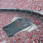 Fan banner as a T-shirt, size 18 × 15 m