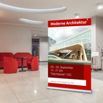 Roll Up Basic XL with lighting – professional, informative, eye-catching
