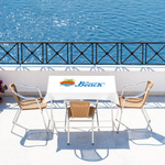 Custom-printed tablecloths for hotels, restaurants, or beer gardens