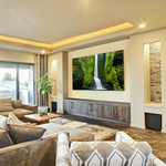 Decorative poster with Q-Frame® wall frame in the living room