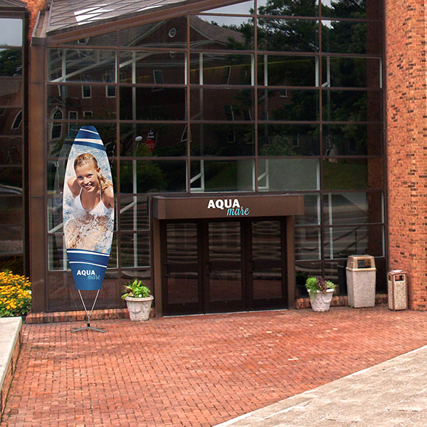 Bowflag® Premium Surfer - for high-impact promotional advertising at the point of sale