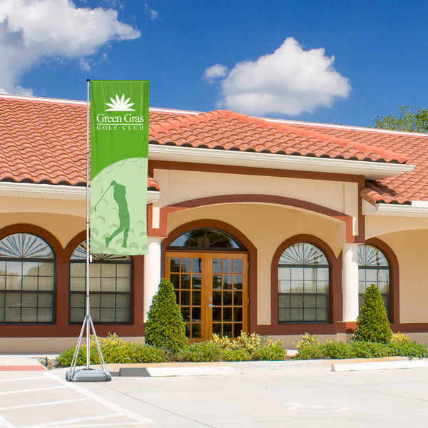 Mobile Flagpole T-Pole® 200: ideal for campaigns at changing locations