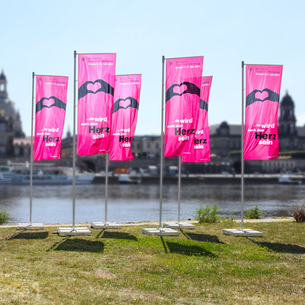 Vertical Banner Flag for Boom Arm