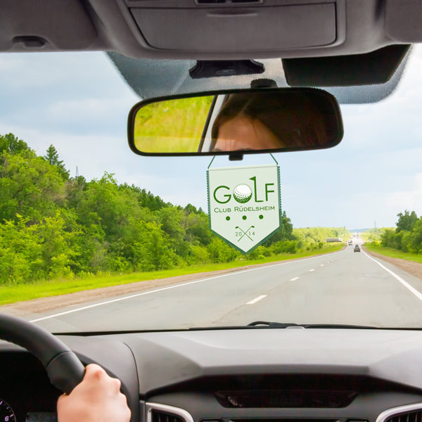 Car banner: always have your favorite club's logo with you on the go