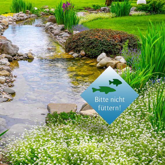 Garden sign as an information sign in park facilities