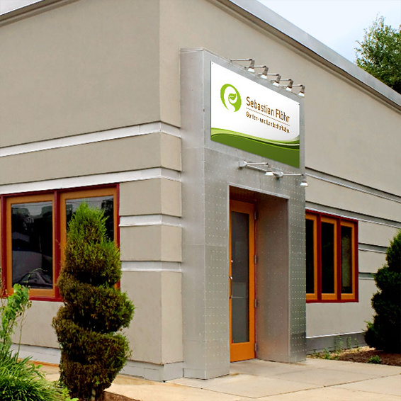 Advertising sign, company sign