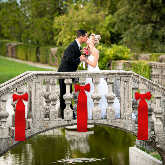XL decorative bows, used in the photoshoot