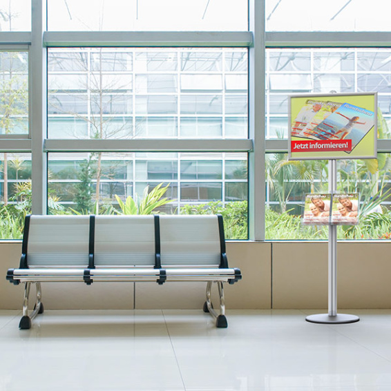 Display Stand Info Board B2 for Waiting Areas