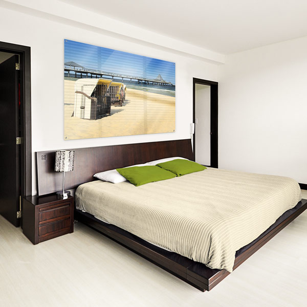 Poster on acrylic glass in landscape format, size 180 x 135 cm