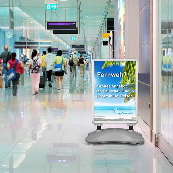 Outdoor A-Frame Sign 1, Use in Arcades