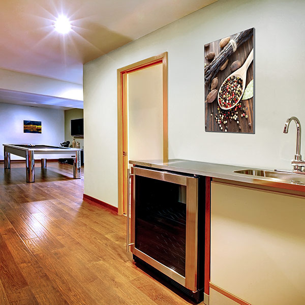 Poster with Q-Frame® wall frame as a decorative kitchen accessory