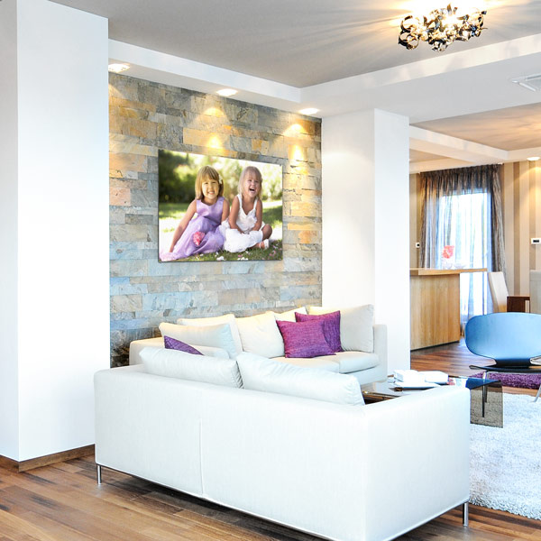 Child photo as a poster on an aluminum composite panel, size 150 x 100 cm