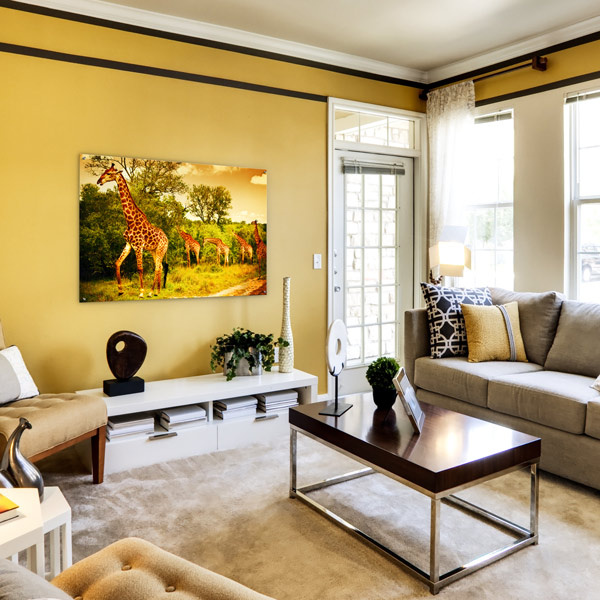 Poster on rigid foam board, a home decor idea in African style