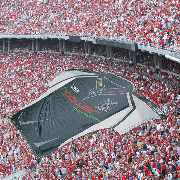 Fan banner as a T-shirt in XXL format