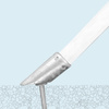 Feet (on the roof): secure anchoring on soft ground through extra strong ground stakes