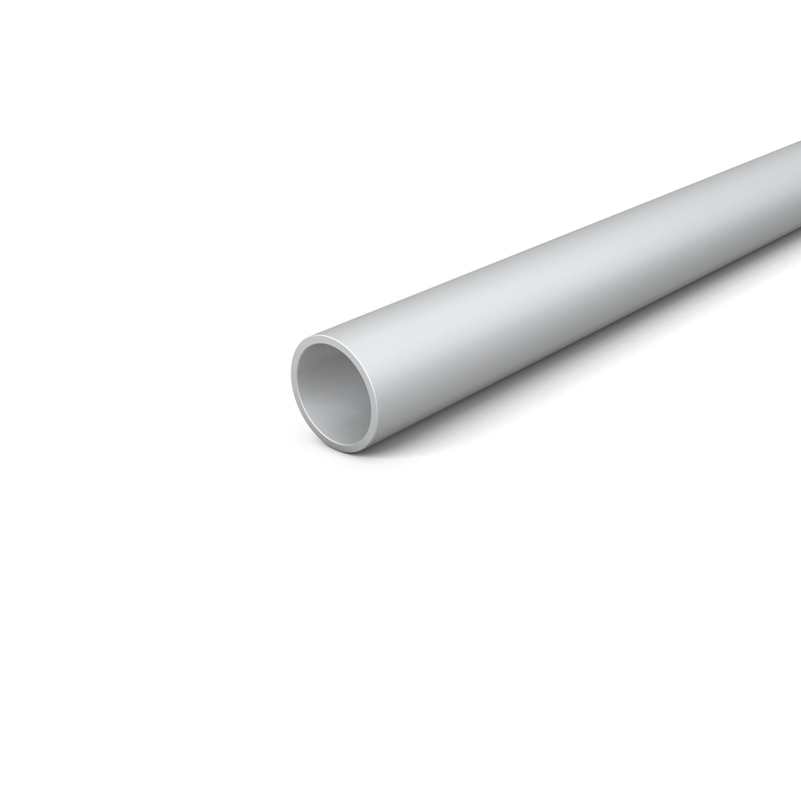 Aluminum profile round, anodized, ø 20 x 1.5 mm