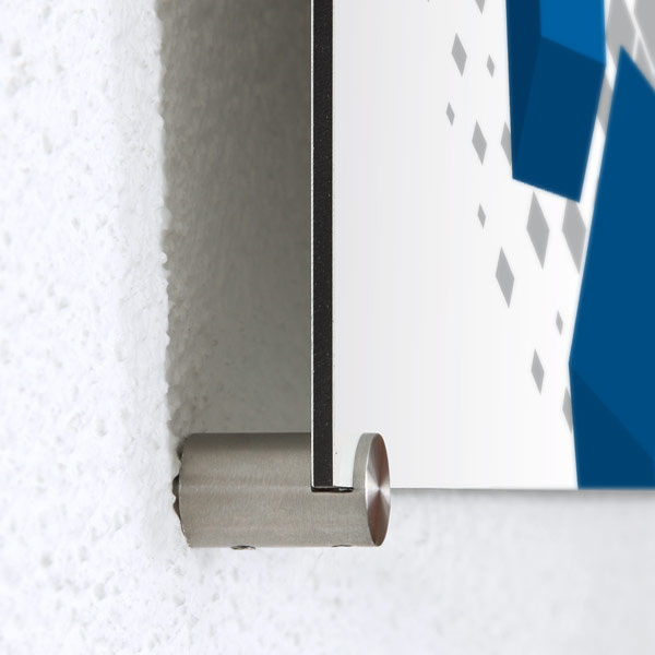 Aluminium composite panel with stainless steel clamp spacer