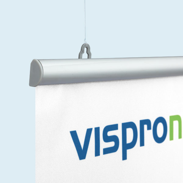 Alu-Klemmschiene mit Aufhängeösen, optionales Zubehör: Nylonschnur