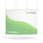 Hanging Display, Curved - back view