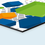 Material for construction signs: durable aluminum composite panel