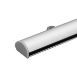 Aluminum clamping rail, anodized, with hanging eyes