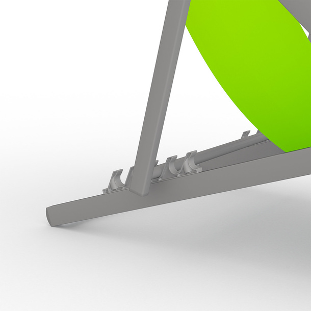 Backrest height adjustable in 5 positions