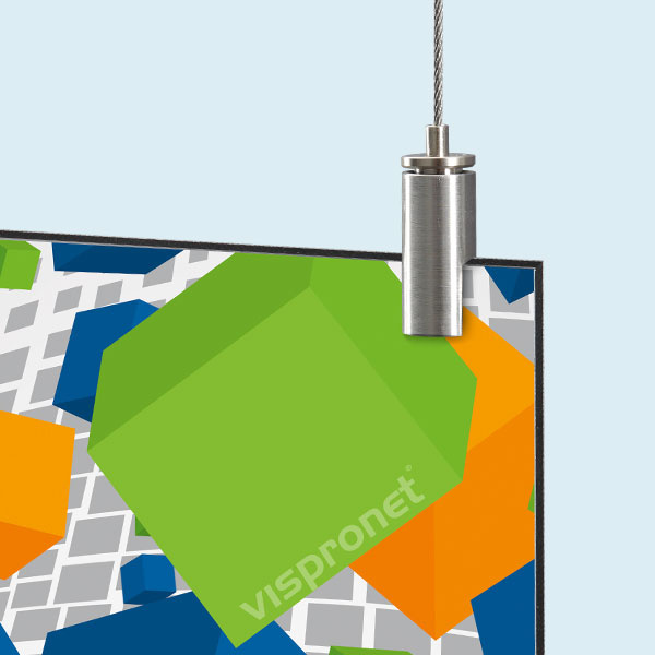 Aluminium composite panel with ceiling mount