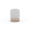 Inflatable core made of transparent film including base plate