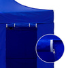 Roll-up door with two zippers operable from both sides