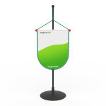 Cord suspension with loop/balls (red)