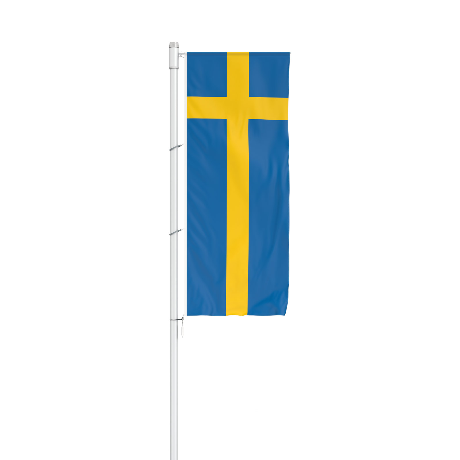 National flags: Flag in portrait format for bracket, Sweden