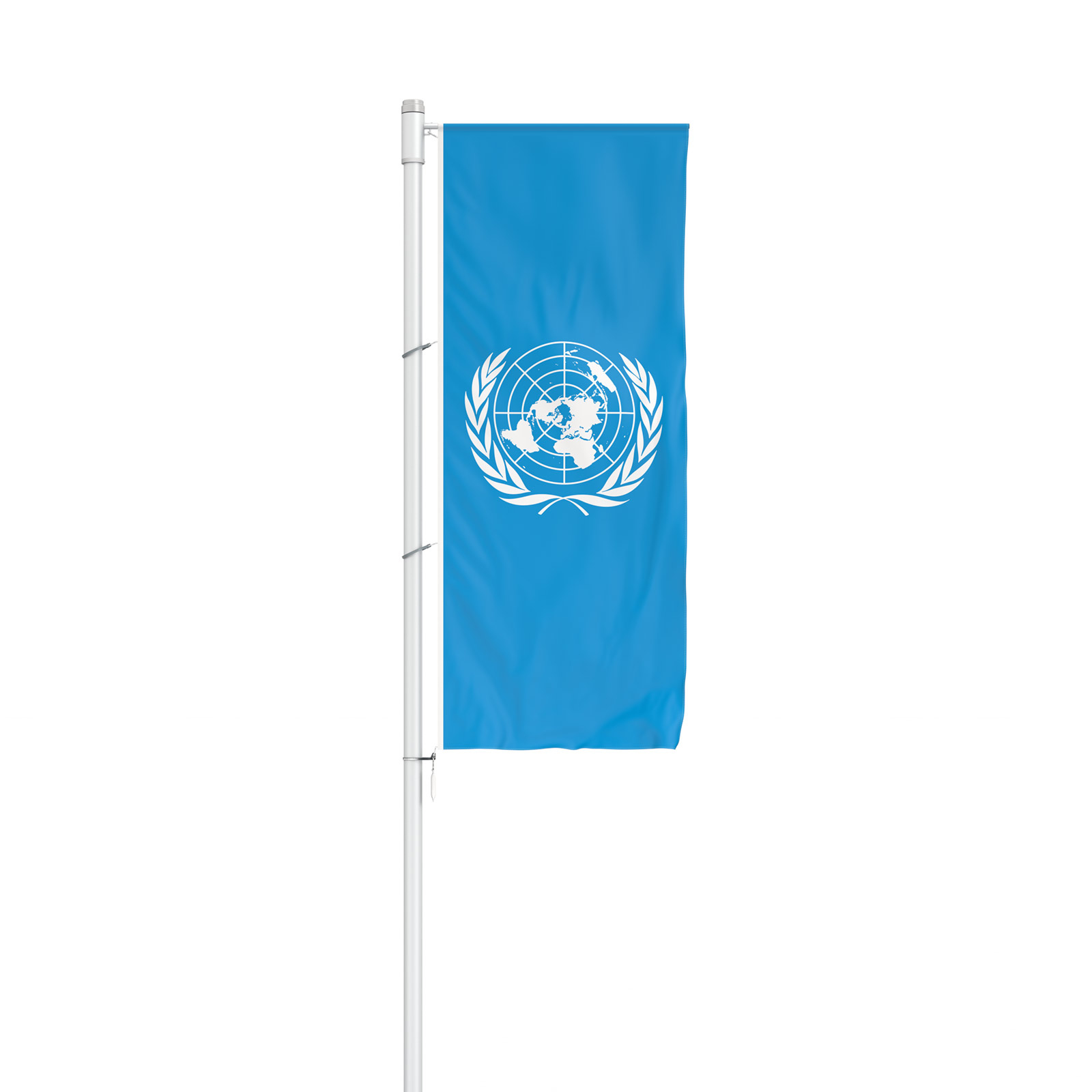 Custom Flags: Flag in Portrait Format, for Outriggers, UN