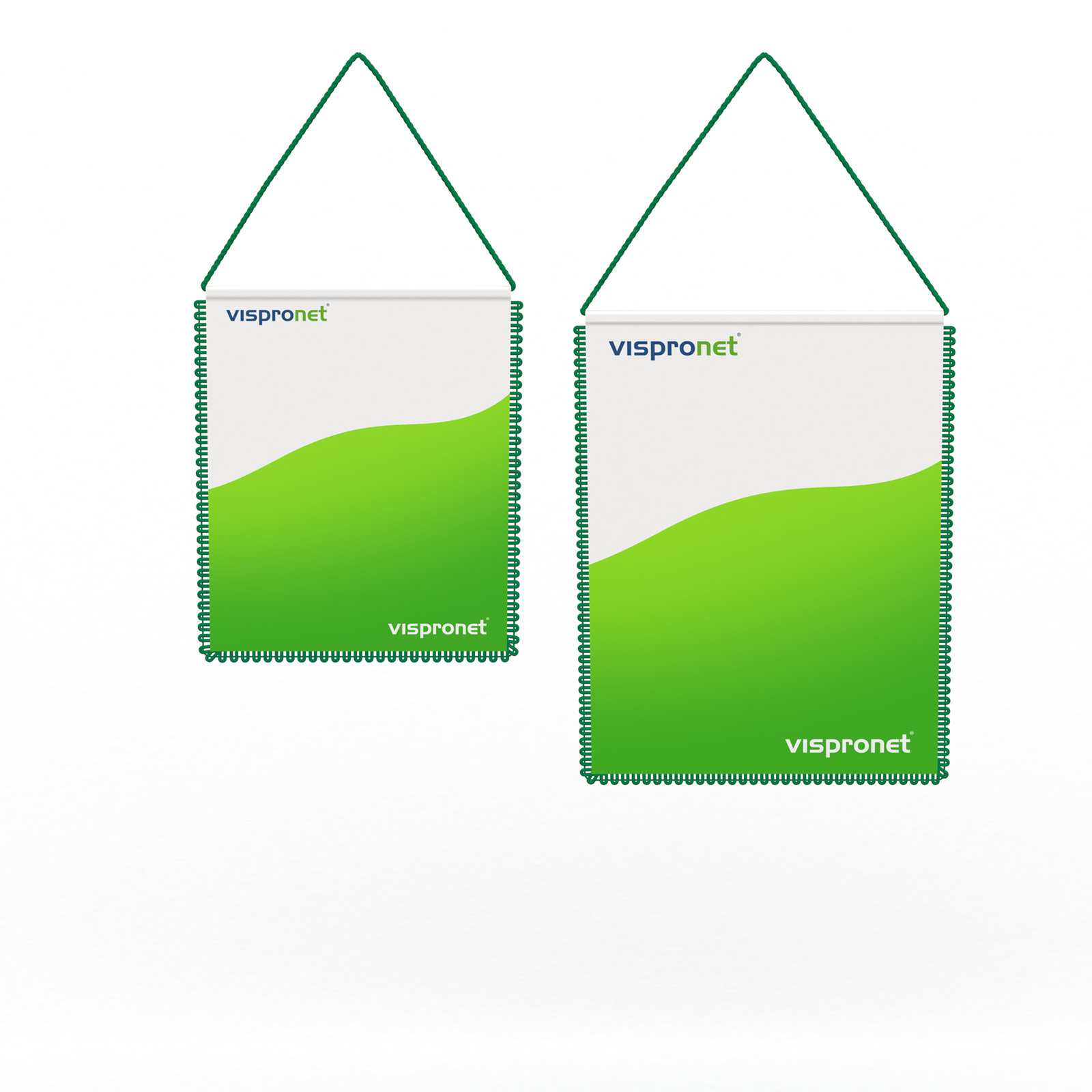 Auto banner rectangular, size overview