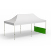 Pop-up pavilion, example with 1 half-height wall