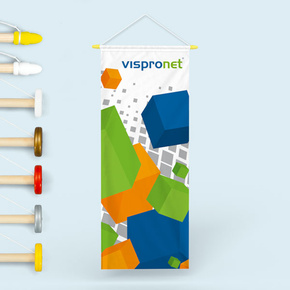 Vertical Banner with/without wooden poles