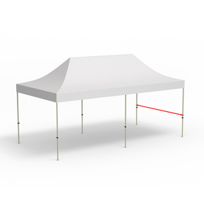 Crossbar for half-height wall, length 3 m