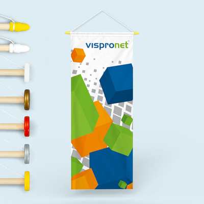 Vertical Banner with/without wooden poles