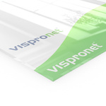 Printed acrylic glass panel without white underprint