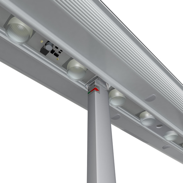 Attachment of the support rail to the Lightbox flex